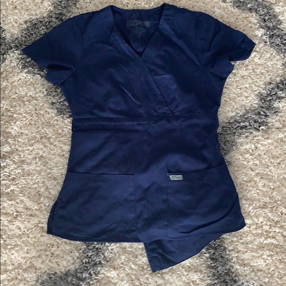 XS Greys Anatomy Scrub Set in Navy Blue